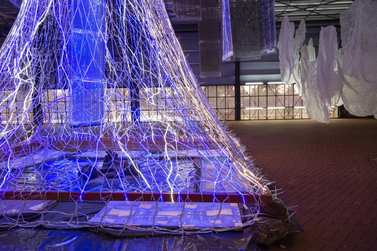 Akirash, installation view, East Pilbara Art Centre, 2017. Photograph by Chloe Bartram