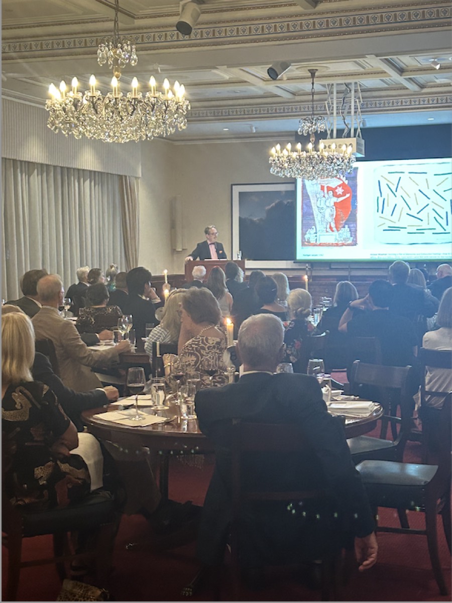 Dr Damian Smith addressing the Australian Club Dinner, 7 March 2024