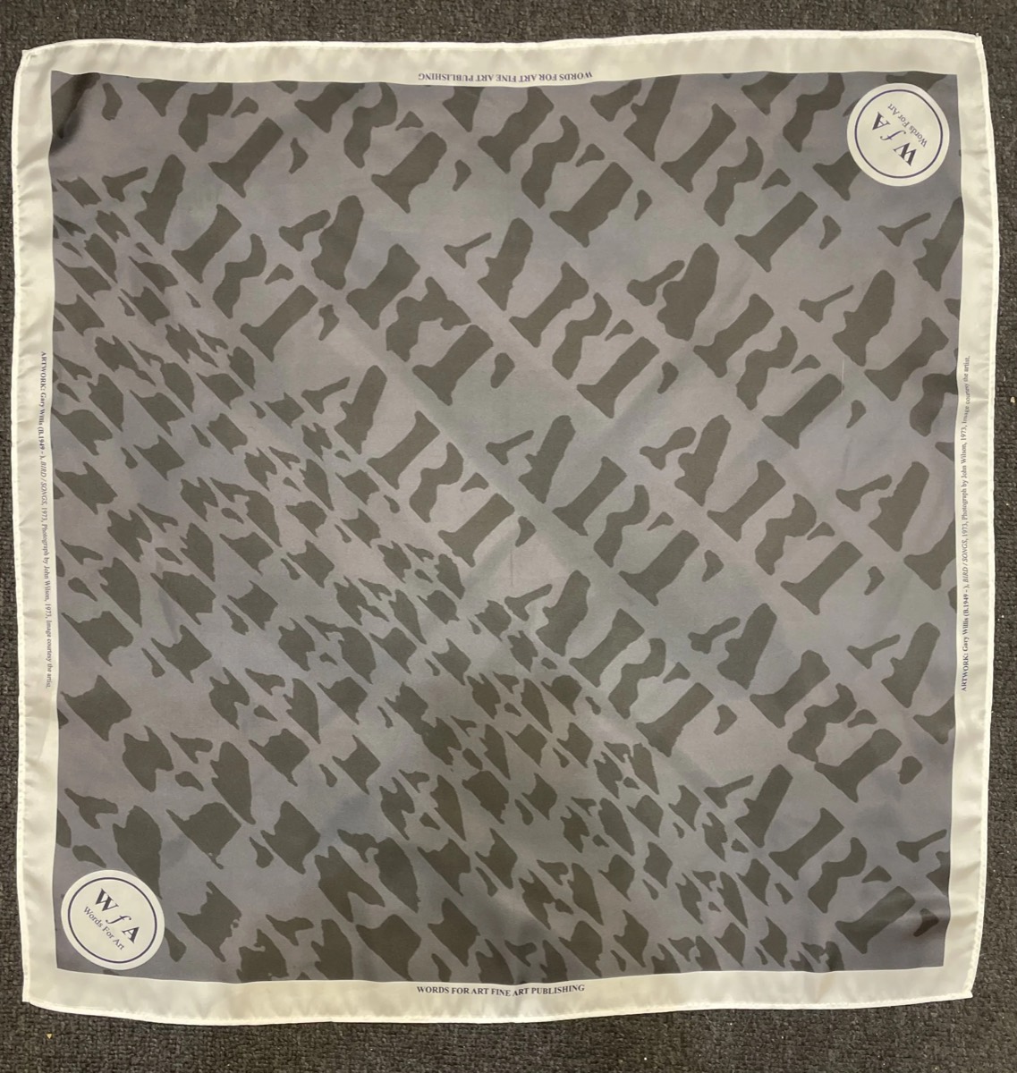 Gary Willis, BIRD/SONGS, 1973 – the scarf published by Words For Art