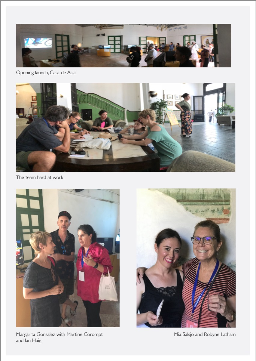 Opening launch, Casa de Asia, 2019 – and the team at work