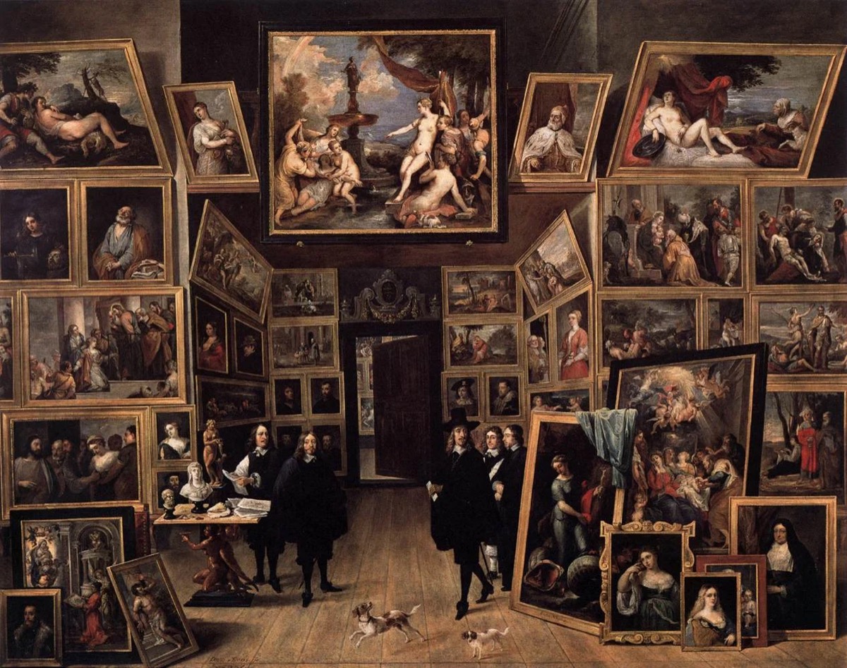 David Teniers the Younger, The Archduke Leopold Wilhelm in his Painting Gallery in Brussels, 1651, Prado Museum, Madrid